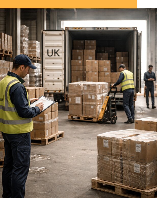 Доставка грузов из Великобритании с таможенным оформлением от 12738