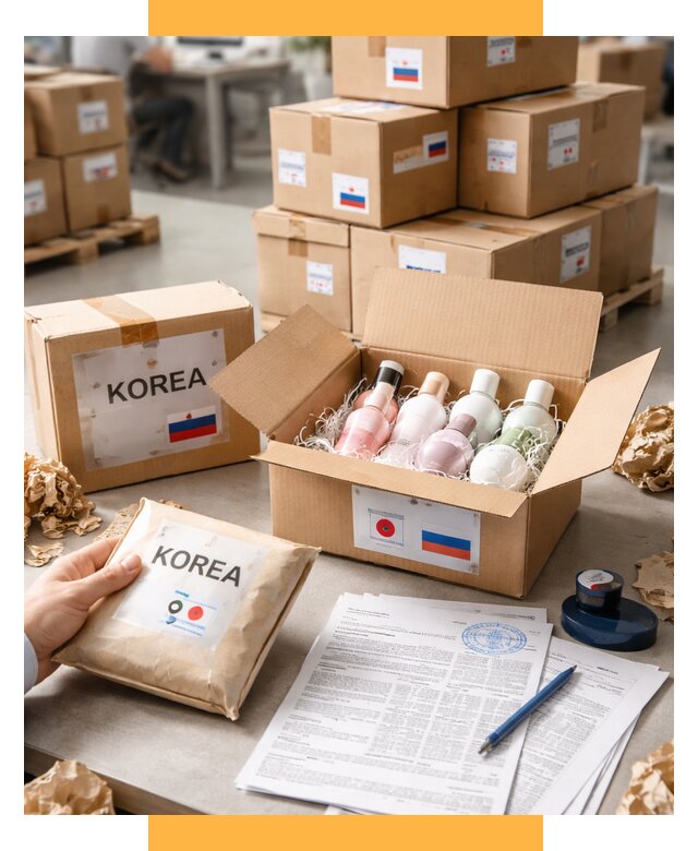 Доставка косметики из Кореи от 8662 р. под ключ | СетСервис-Длн