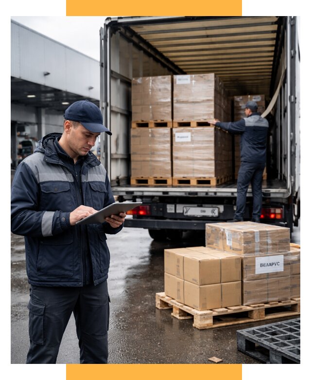 Доставка грузов из Беларуси от 15285 р. логистика СетСервис-Длн