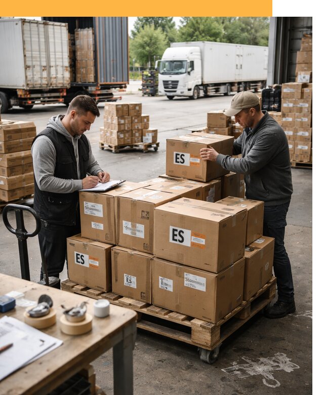 Доставка грузов в Испанию автотранспортом от 35665 руб