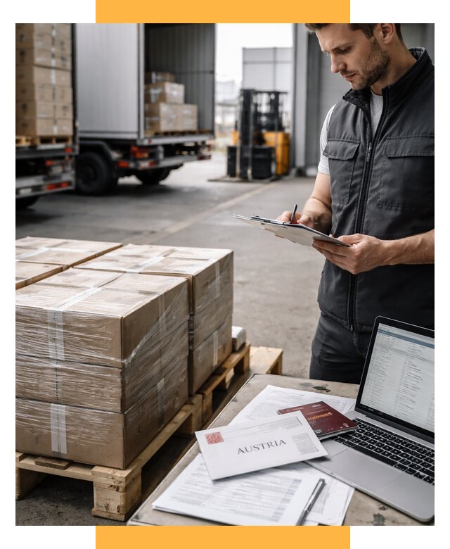 Доставка в Австрию от 66235 р. Логистика и экспорт СетСервис-Длн