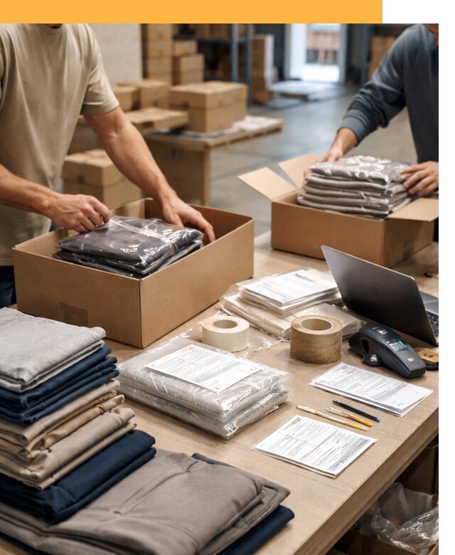 Перевозка одежды по миру от 7643 руб. с таможенным оформлением