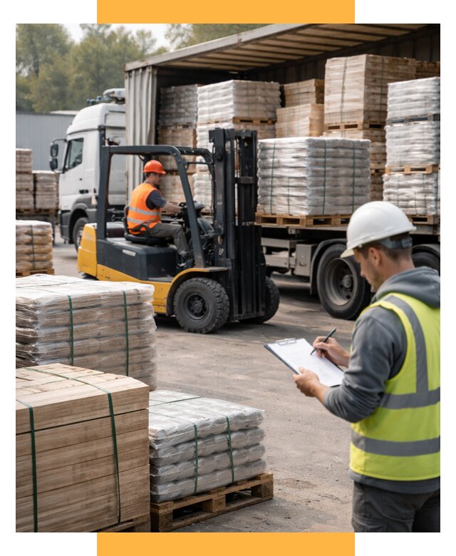 Перевозка строительных материалов от 5605 р. | СетСервис-Длн