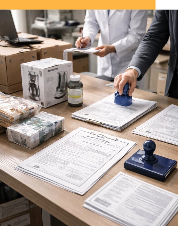 Сертификация импортных товаров от 12228 с таможенным сопровождением